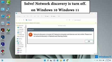 Solve Network Discovery Is Turn Off On Windows Windows Youtube