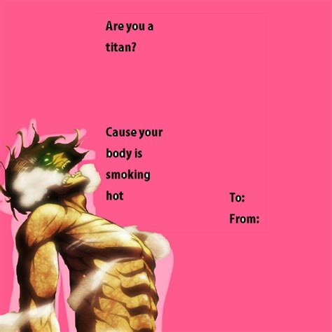 Attack On Titan Art Cards Attack On Titan Pick Up Lines Attack On