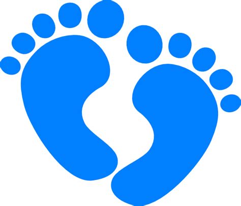 Download Png Royalty Free Download Blue Baby Footprints Clipart Blue