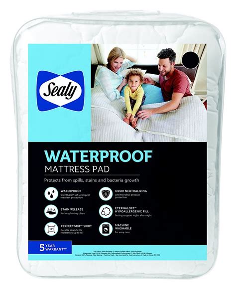 Sealy Waterproof Twin Mattress Pad Macys