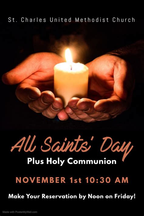 All Saints Day Prayer Umc All Saints Day St Charles United Methodist