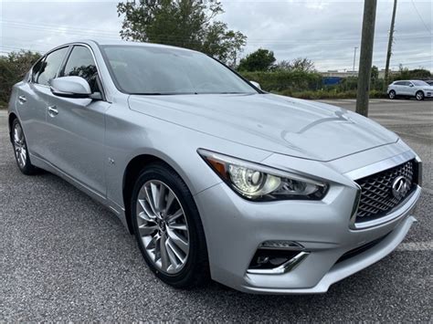 Pre Owned 2018 Infiniti Q50 30t Luxe 4d Sedan In Mobile I61693p Joe