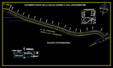Planos De Pavimentacion De La Calle En Carreteras Caminos Y Calles Obras Viales Diques En