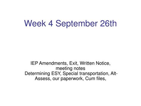 Ppt Week 4 September 26th Powerpoint Presentation Free Download Id