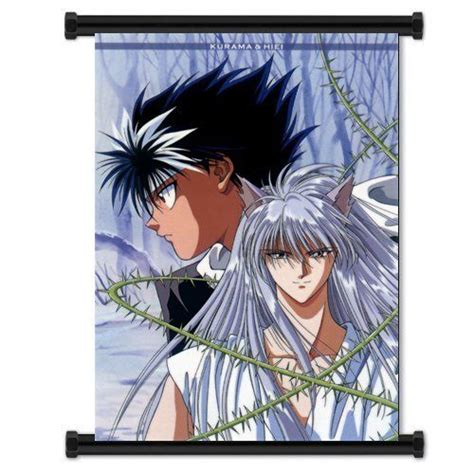 Yu Yu Hakusho Hiei And Kurama Anime Fabric Wall Scroll Poster 16x23