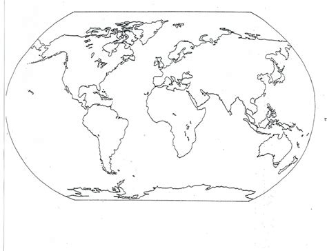 Free Printable Blank Map Of Continents And Oceans Printable Templates