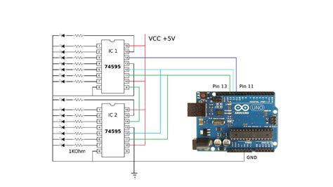 Arduino 74hc595 Serial Shift Register Interfacing Ard Vrogue Co