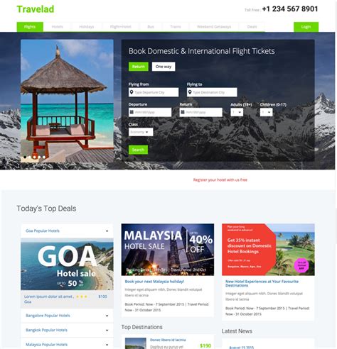 Tourism Website Templates Free Download Html With Css Nisma Info
