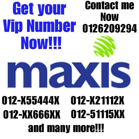 Get Your Favorite Special Vip Number Maxis Station 18 Facebook