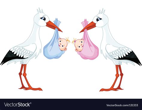 Stork Baby Royalty Free Vector Image VectorStock