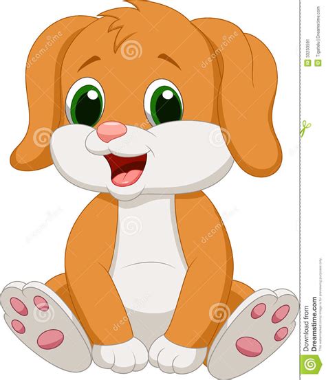 Cute Baby Dog Cartoon Stock Image Image 33233591