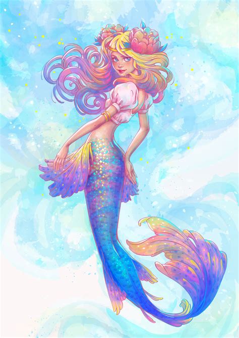 How To Create A Watercolor Mermaid Illustration In Adobe Illustrator