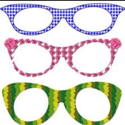 Printable Funky Glasses Frames Classroom Crafts Pinterest Funky Glasses Glass And School