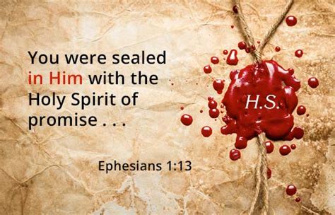 What Does Sealed By The Holy Spirit Mean Neverthirsty