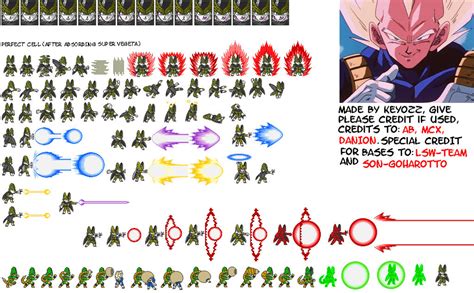 Ssjgssj Vegeta Lsw Sprite Sheet By Thekakarotking On