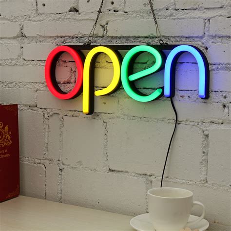 Led Open Sign16inch Business Neon Open Signelectronic Lighted Store