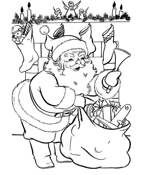 Here is our printable santa claus coloring pages specially designed for your kid.have fun coloring. Santa Claus Fill All Sock With Presents Coloring Pages ...