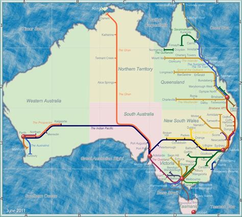 Rail Map Australia Travel Route Map Travel Maps