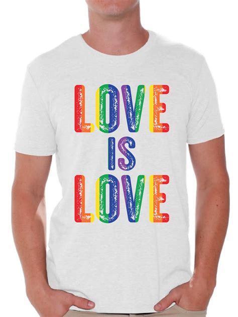 Awkward Styles Awkward Styles Love Is Love Shirt For Men Lgbtq Shirts Gay Pride Ts For Him