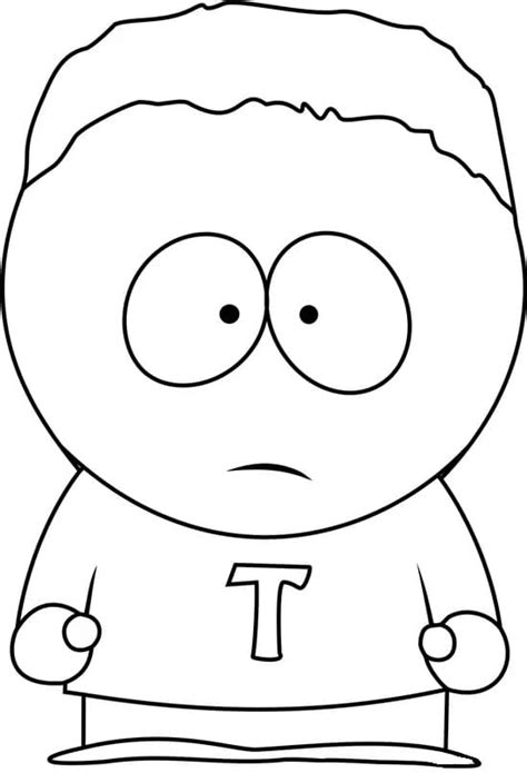 Token Black From South Park Coloring Page Download Print Or Color