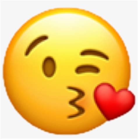 Emoji Love Kiss Heart Wink Red Freetoedit Face Blowing A Kiss