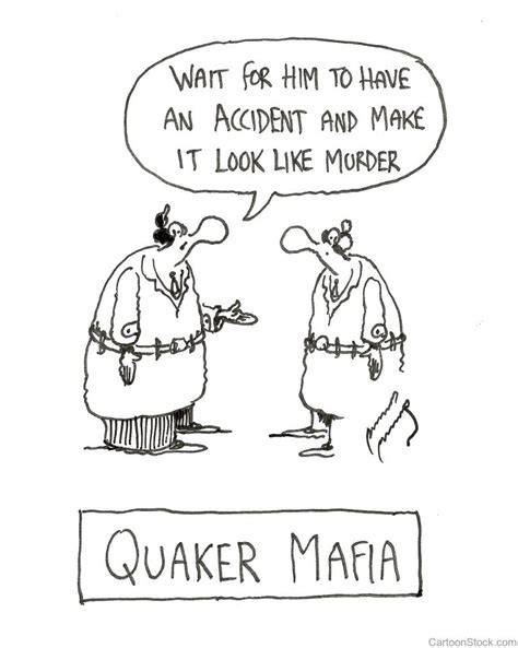 Quaker Mafia Cartoon Gary Sandman Artist