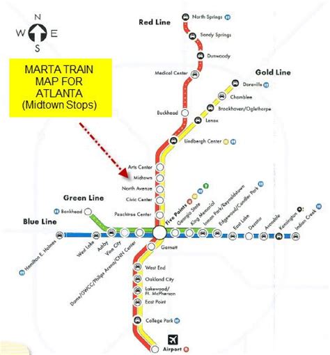 Marta And Midtown Atlanta Midtown Atlanta Train