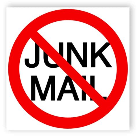 No Junk Mail Sign 7 Easily Edit And Order This Sign Online