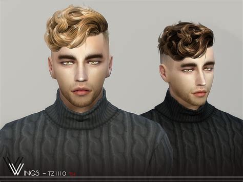 Male Hair Tz1110 By Wingssims Liquid Sims