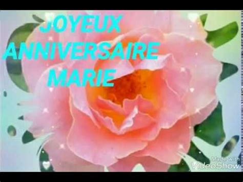 JOYEUX ANNIVERSAIRE MARIE CARTE D ANNIVERSAIRE À OFFRIR POUR SOUHAITER