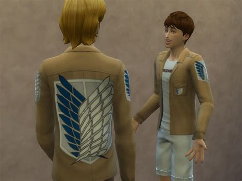 Attack On Titan Survey Corps Jacket The Sims 4 Catalog