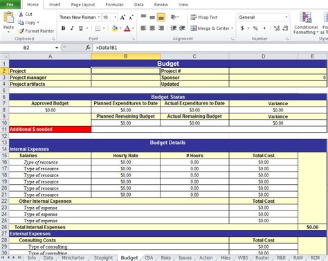 Get Project Work Plan Template In Xls Excel Tmp