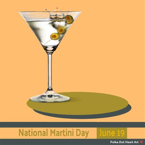 National Martini Day June 19th Drinks Art Print Martini Art Print