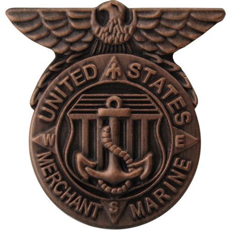 Merchant Marine Honorable Service Lapel Pin Usamm