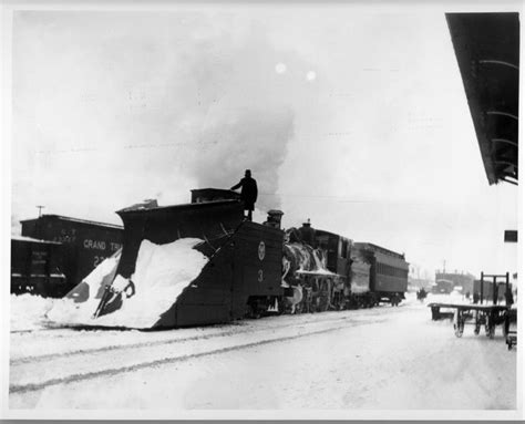 Great Locomotive Snow Plow Snow Plow Train Snow