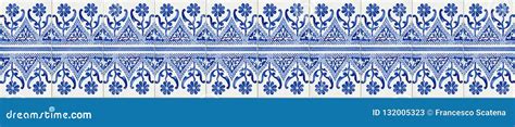 Typical Portuguese Decorations With Colored Ceramic Tiles Seam Stock Image Image Of Culture