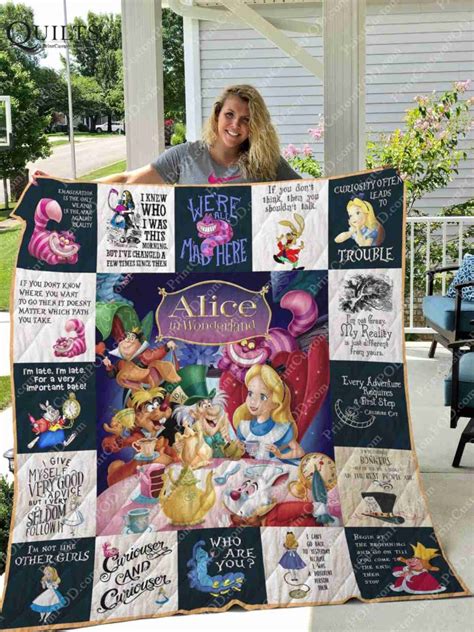 Disneys Alice In Wonderland 3d Quilt Blanket