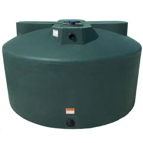 1075 Gallon Dark Green Hdpe Vertical Water Storage Tank