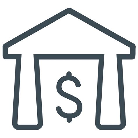 Bank Banking Institution Icon Download On Iconfinder