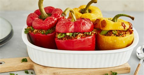 Gefüllte Paprika mit Hackfleisch und Reis nach Omas Rezept