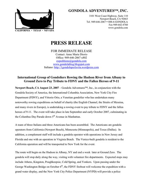 Press Release Template Download Free Documents For Pdf Word And Excel