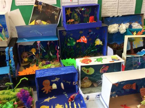 Under The Sea Diorama Homework Children Also Wrote About The Process