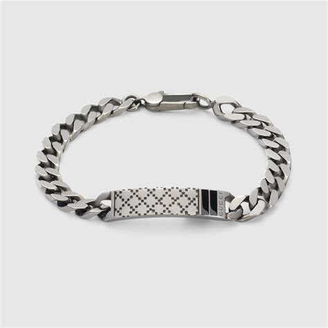 Gucci Men Diamantissima Bracelet In Silver 341913j84108131