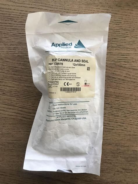 New Applied Medical C0r78 Kii Cannula And Seal Non Threaded 12 X 100mm