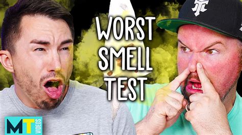 Men Try The Insane Smell Test Challenge Youtube