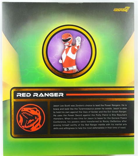 Mighty Morphin Power Rangers Figurine Ultimates Super7 Red Ranger