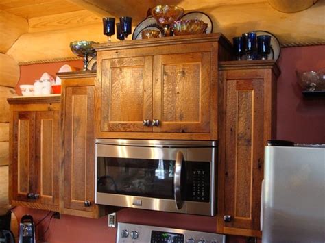Reclaimed Barnwood Kitchen Cabinets Traditional Kitchen