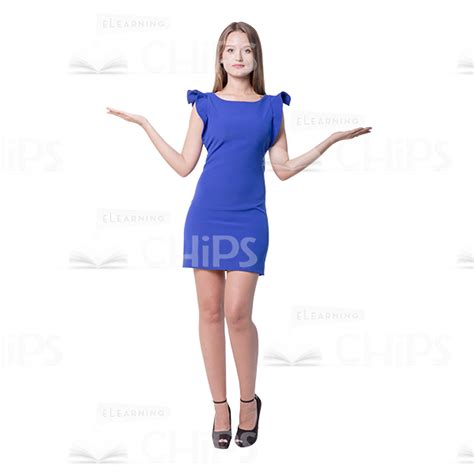 Cutout Young Girl Spreads Her Arms Elearningchips