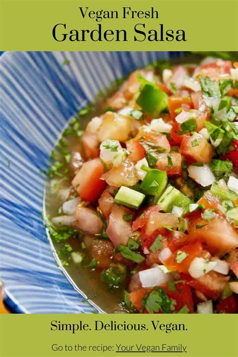 Homemade Fresh Garden Salsa Recipe Chop Stir Eat Simple