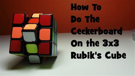 How To Do Checkerboard On The 3x3 Tutorial Cubing Ninja Youtube
